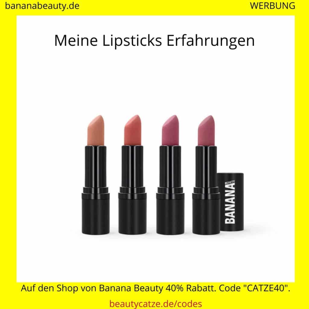 Banana Beauty Erfahrungen Lipsticks beautycatze Banana Beauty Erfahrungen Lipsticks beautycatze