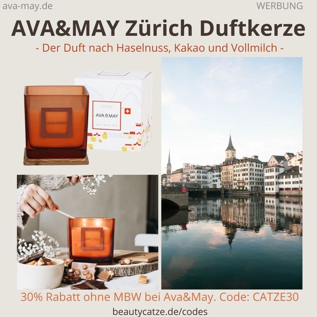 Zurich Schwitzerland 500g Duftkerze AVA and MAY Erfahrung