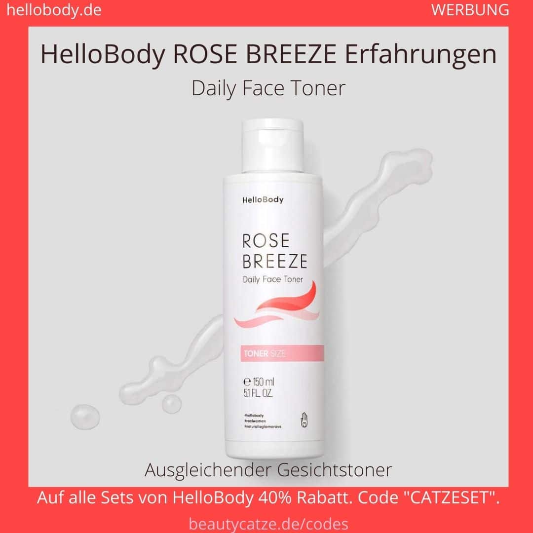 Hello Body Rose Breeze Erfahrungen Gesichtstoner Daily Face Toner Anwendung Bewertung