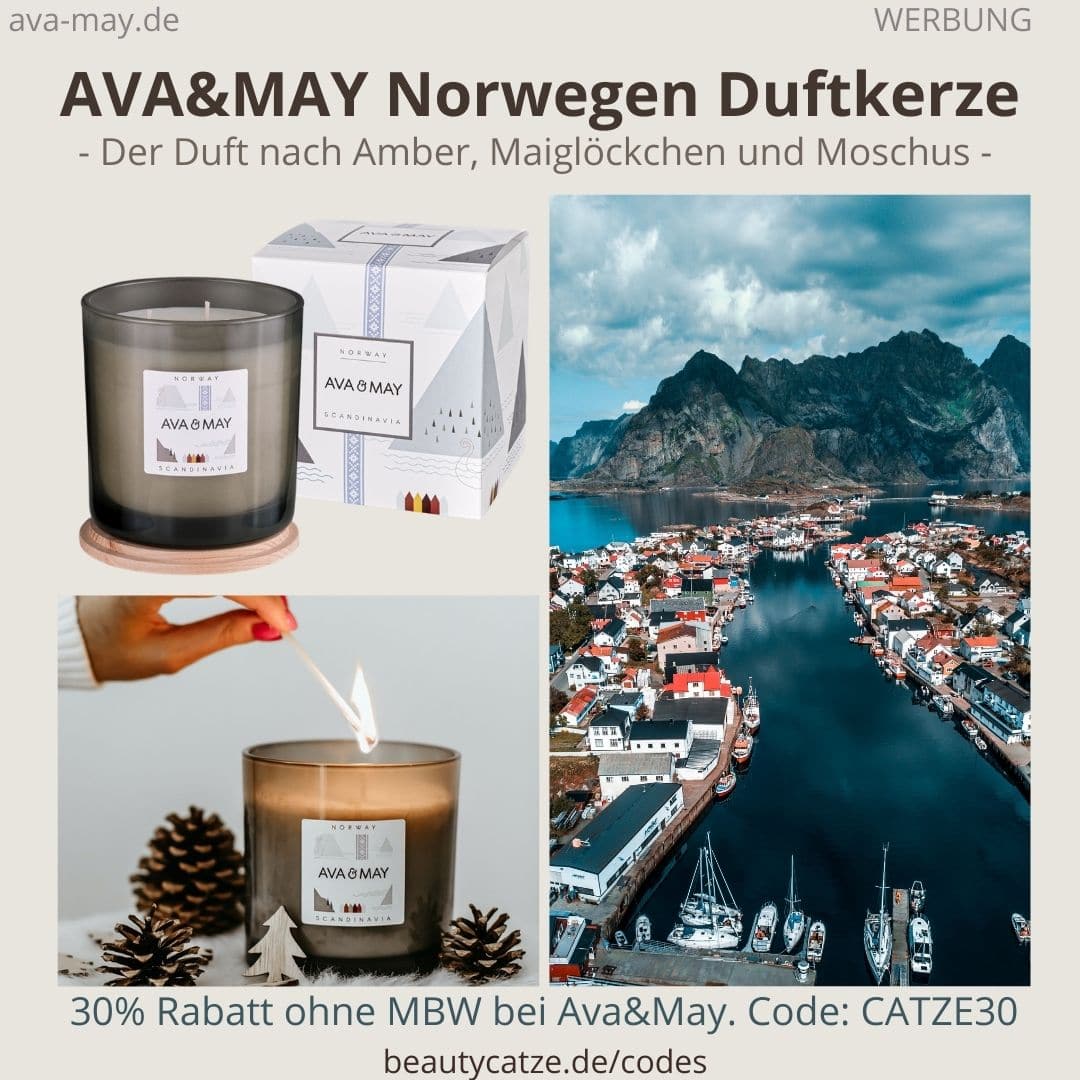 AVA and May Norwegen Duftkerze 500g Erfahrungen Haltbarkeit
