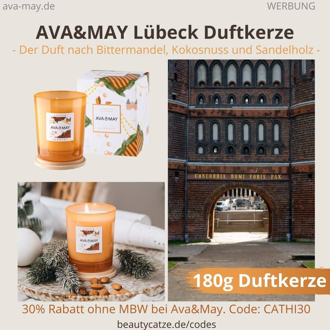 AVA & MAY Lübeck Duftkerze Erfahrungen Bewertungen Duft Intensität Weihnachtskerze