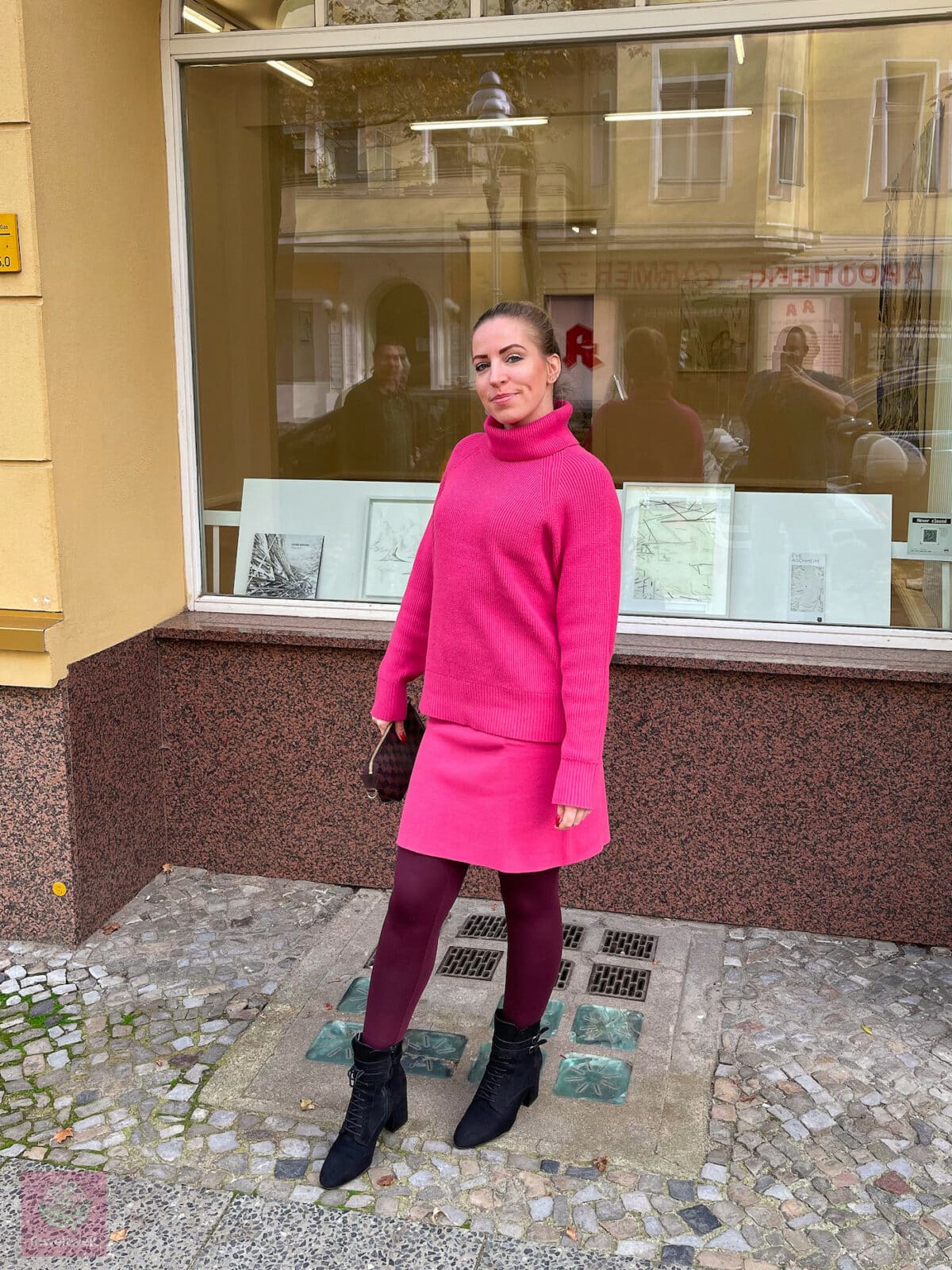 Herbstoutfit Luna Leggings Poppy Sweater Dalia Miniskirt Rock Les Lunes Erfahrungen