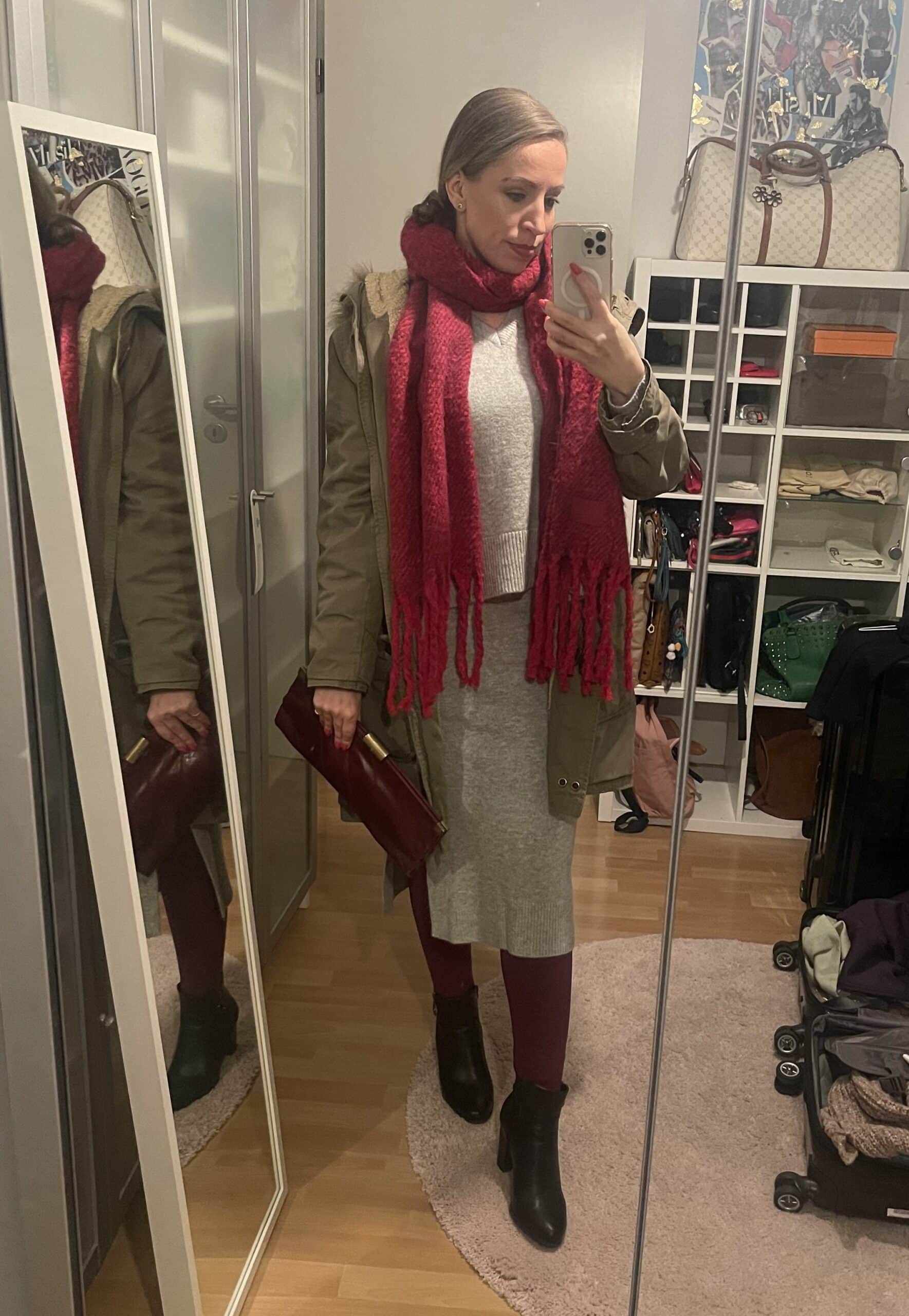 Juules Sweater Almaa Skirt Ella Scarf Schal Miko Leggings Les Lunes Erfahrungen Outfit