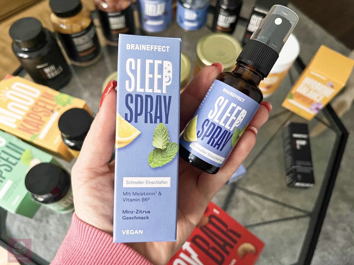 Sleep Spray Gentle BRAINEFFECT Erfahrungen Bewertung Test 1 mg Melatonin Wirkung Sleep Spray Gentle BRAINEFFECT Erfahrungen Bewertung Test 1 mg Melatonin Wirkung