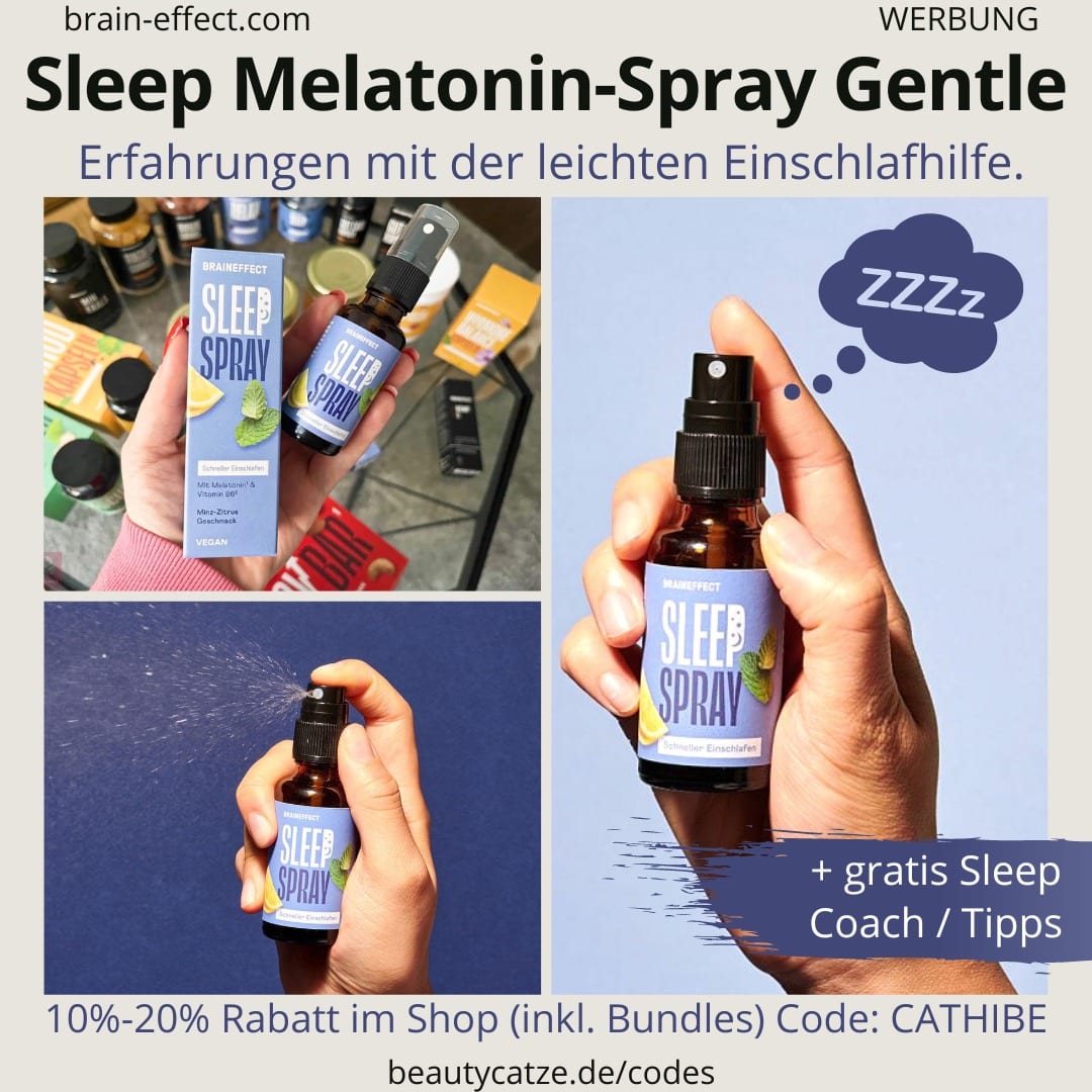 Sleep Spray Gentle BRAINEFFECT Erfahrungen Test 1 mg Melatonin Wirkung Bewertung Sleep Spray Gentle BRAINEFFECT Erfahrungen Test 1 mg Melatonin Wirkung Bewertung
