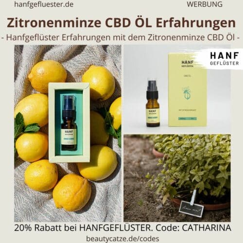 Zitronenminze CBD Öl Erfahrungen Hanfgeflüster Bewertung