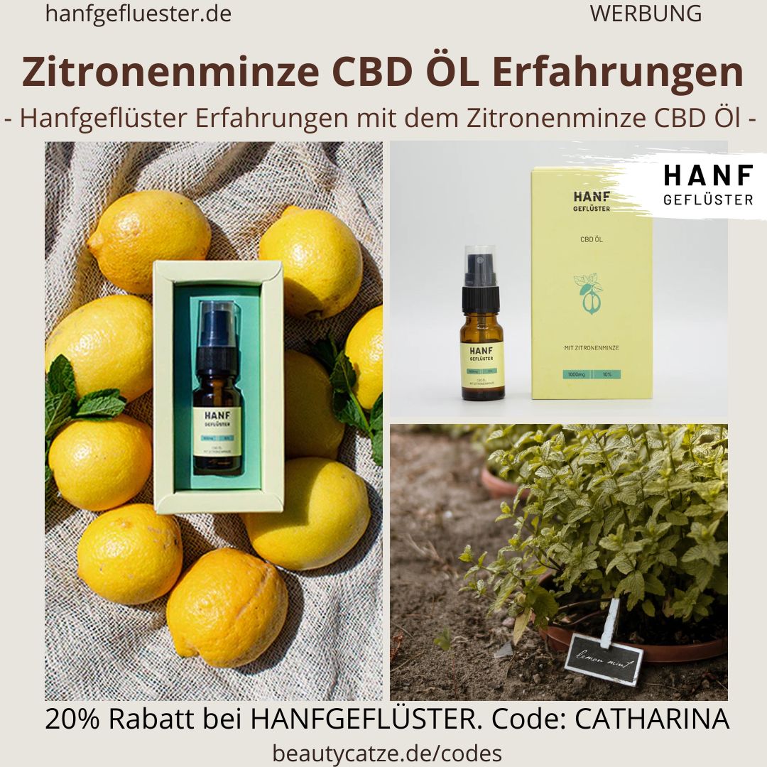 Zitronenminze CBD Öl Erfahrungen Hanfgeflüster Bewertung