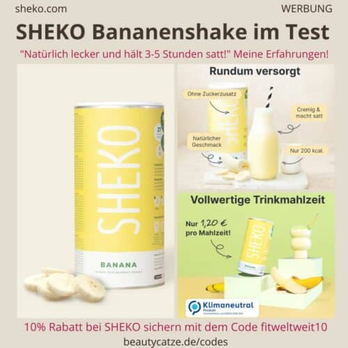 BANANE SHEKO Shake Erfahrungen Test Bewertung Geschmack