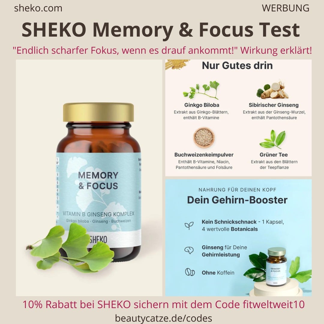 SHEKO MEMORY & FOCUS Erfahrungen Test Tabletten Kapseln