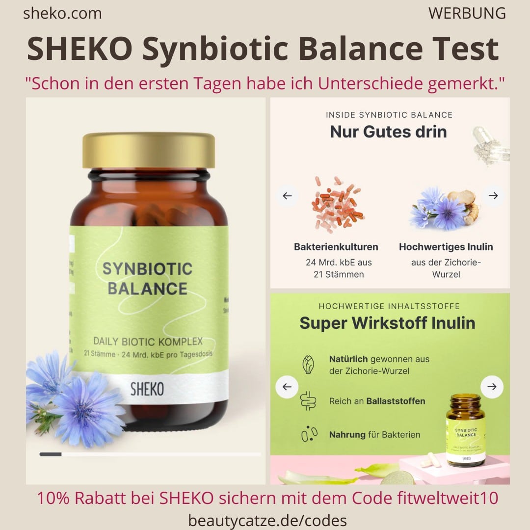 SYNBIOTIC BALANCE Erfahrungen SHEKO Test Darmgesundheit Blähbauch Bewertungen Anwendung Wirkung