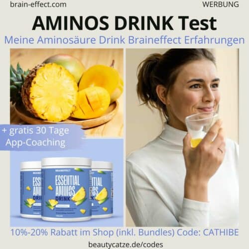 AMINOS DRINK Braineffect Erfahrungen Test Aminosäure Getränk Regeneration Geschmack