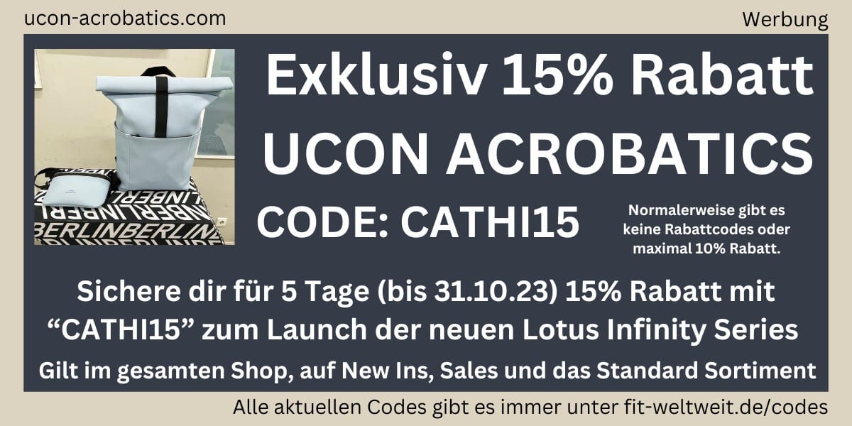 15% Rabatt UCON ACROBATICS CODE 2023