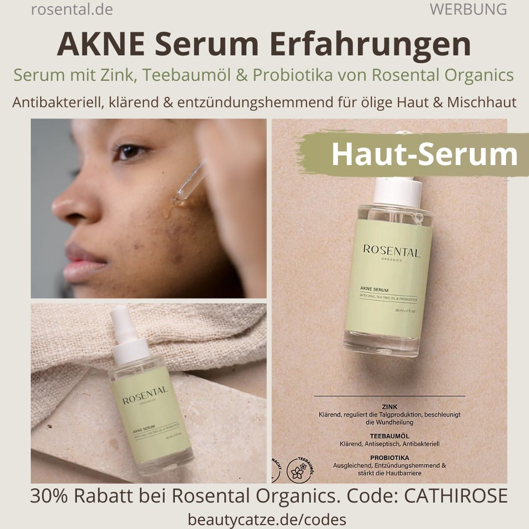 AKNE Serum Erfahrungen Rosental Organics Haut Pickel