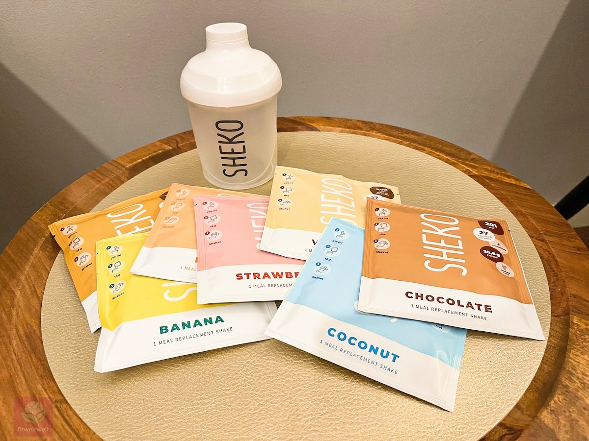 Sheko Probierpaket Erfahrungen 1 Woche 7 Sorten und gratis Shaker
