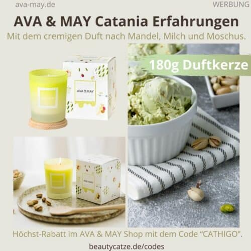 CANTANIA AVA & MAY Sicily Duftkerze Erfahrungen 180g Italien