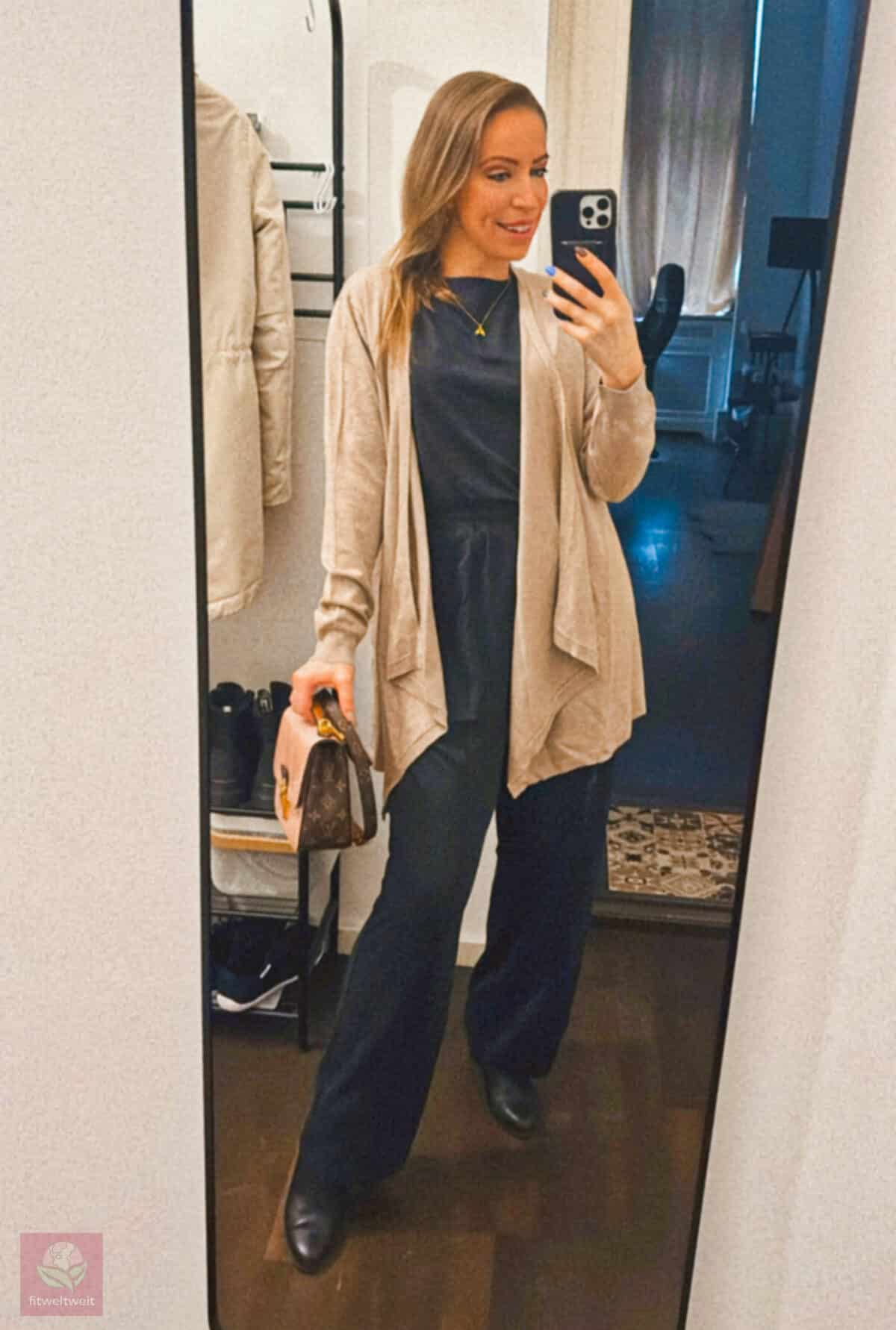 The LIIA Cardigan The Kiraa Jumpsuit Les Lunes Erfahrungen Outfit Inspo