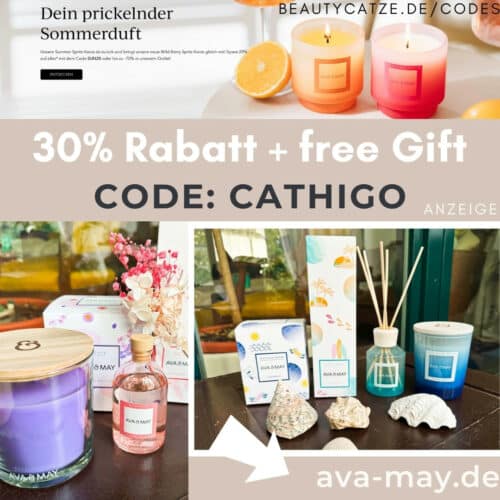 AVA & MAY Duftkerzen und Raumdüfte mit Rabattcode, Gutscheincode, Coupon Code, Influencer Code, Codes 2026 mit 30%, 40% und 50% Rabatt plus Free Gift