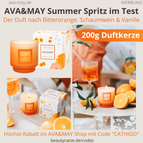 SUMMER SPRITZ AVA and MAY Duftkerze Erfahrungen Bewertungen Test