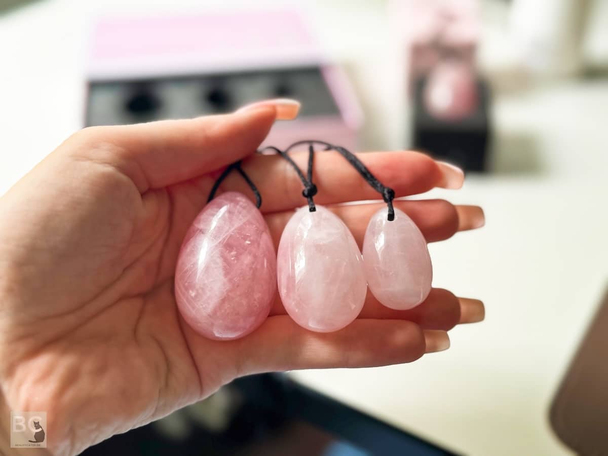 Material des Yoni Eggs Rosenquartz