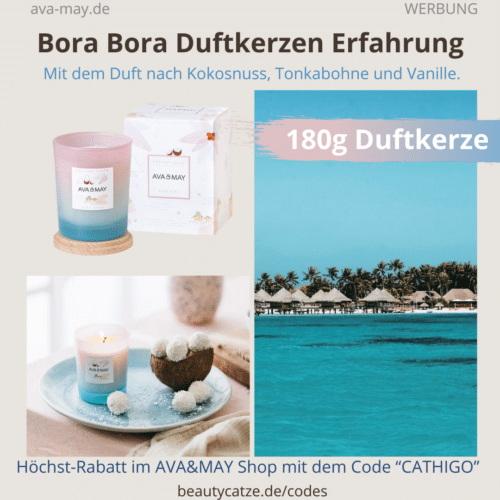 BORA BORA Ava and May Erfahrungen Duftkerzen Test Kokosnuss Duft