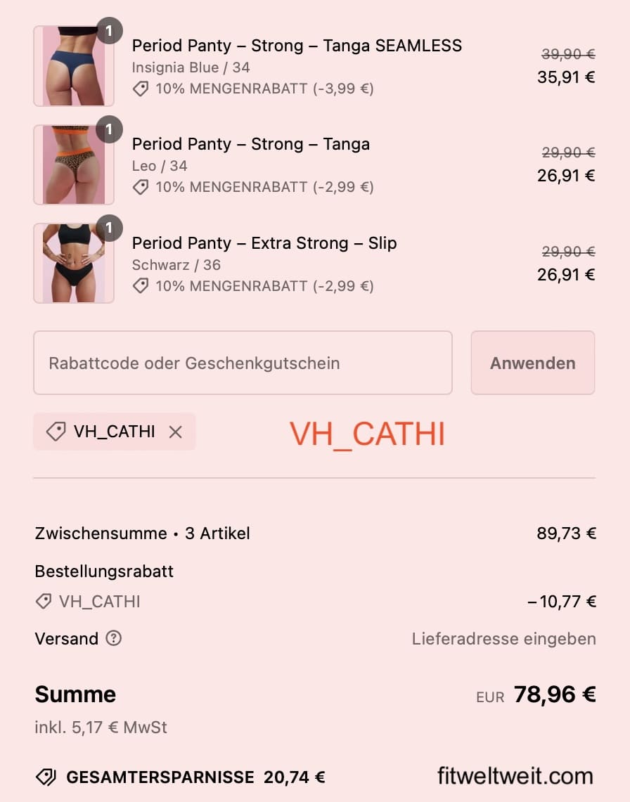 VH_CATHI für 12%-20% Rabatt the female Company Rabatt Code