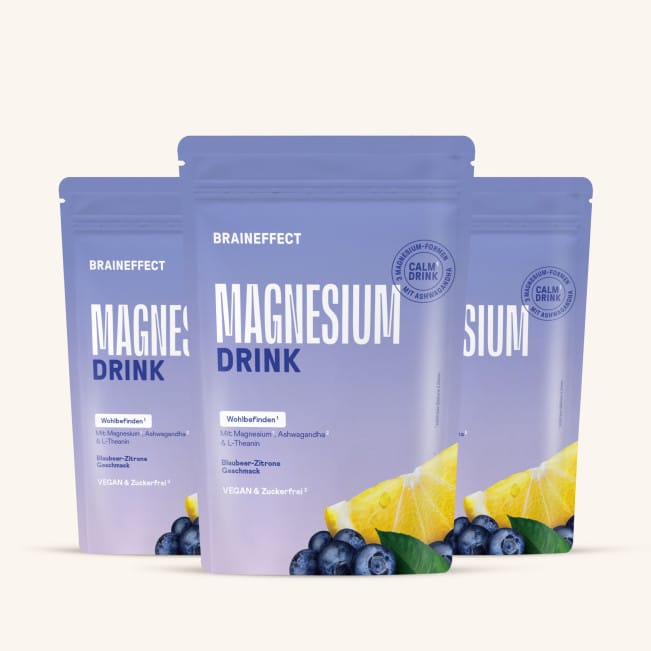 Blaubeere Entspannung Getränke abends Braineffect Magnesium Drink Erfahrungen