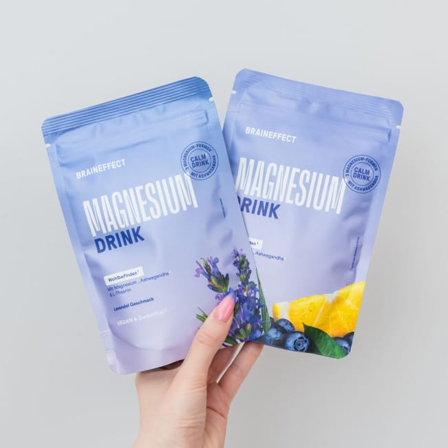 Lavendel Entspannung Getränke abends Braineffect Magnesium Drink Erfahrungen