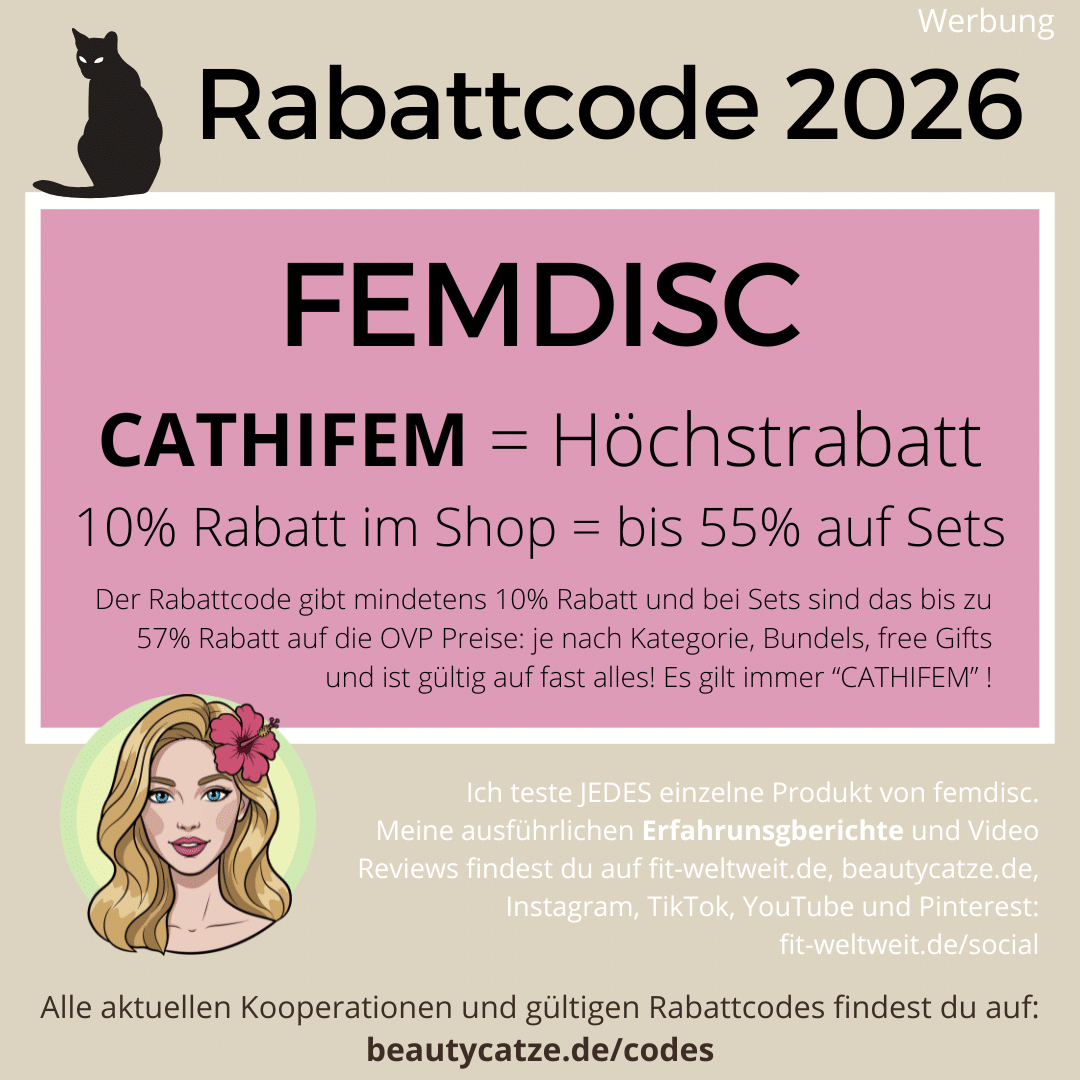 FEMDISC Rabatt Gutschein Code 2026 20% 30% 40% 50% Influencer Instagram Coupon