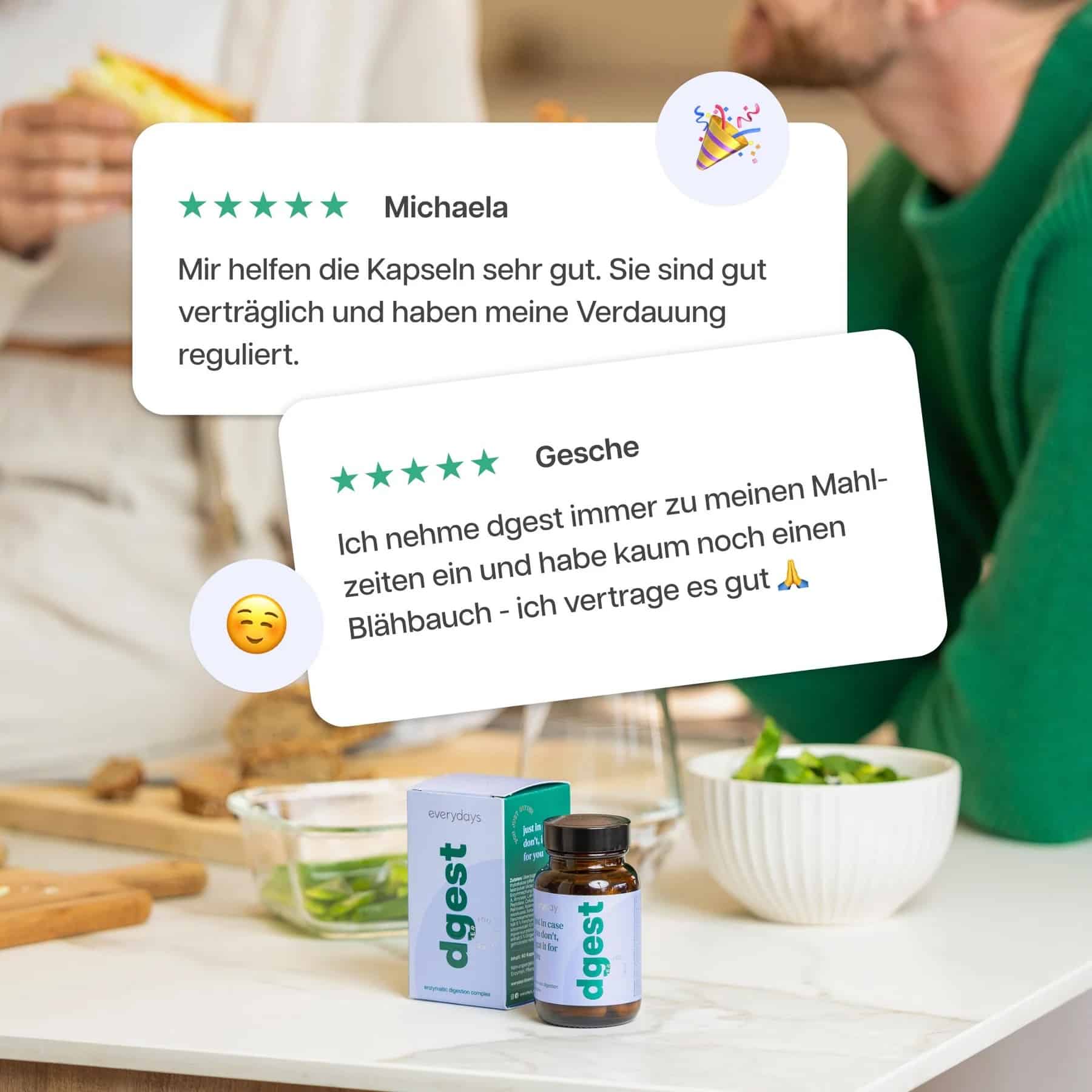 everydays dgest Kundenbewertungen – gut verträglich, Verdauung reguliert, kein Blähbauch laut echten Erfahrungen