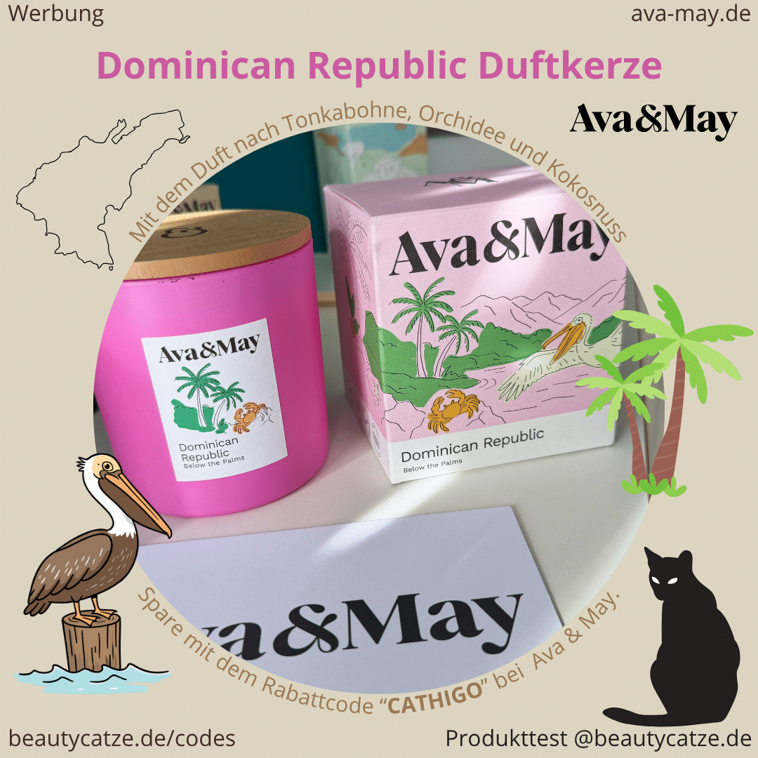 Produkttest DOMINICAN REPUBLIC DUFTKERZE Ava&May 410g beautycatze Erfahrungen