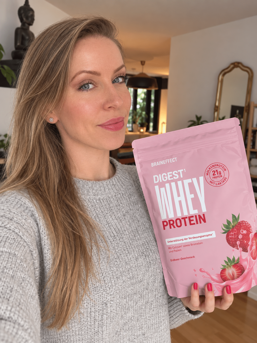 Whey Digest Protein Erdbeere Braineffect Erfahrungen - Protein Pulver ohne Blähbauch? mein ehrlicher Test