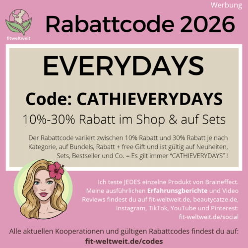 everydays Gutscheincode für 10% bis 30% Rabatt CATHIEVERYDAYS Influencer Rabattcode 2026
