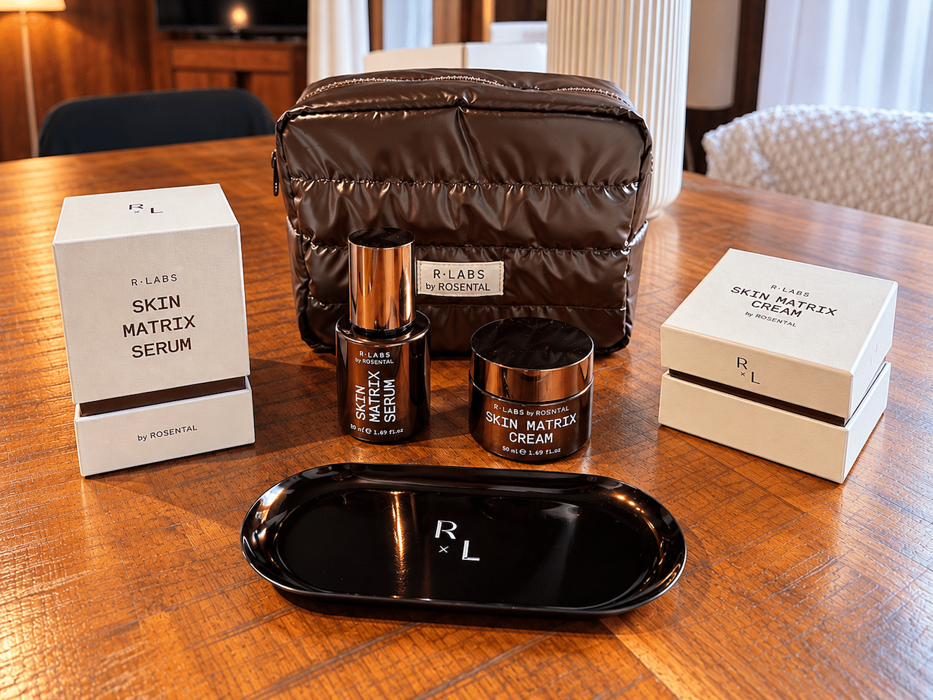 Rosental Skin Matrix Set Creme Serum Tablet Beauty Bag Bronze Erfahrungen